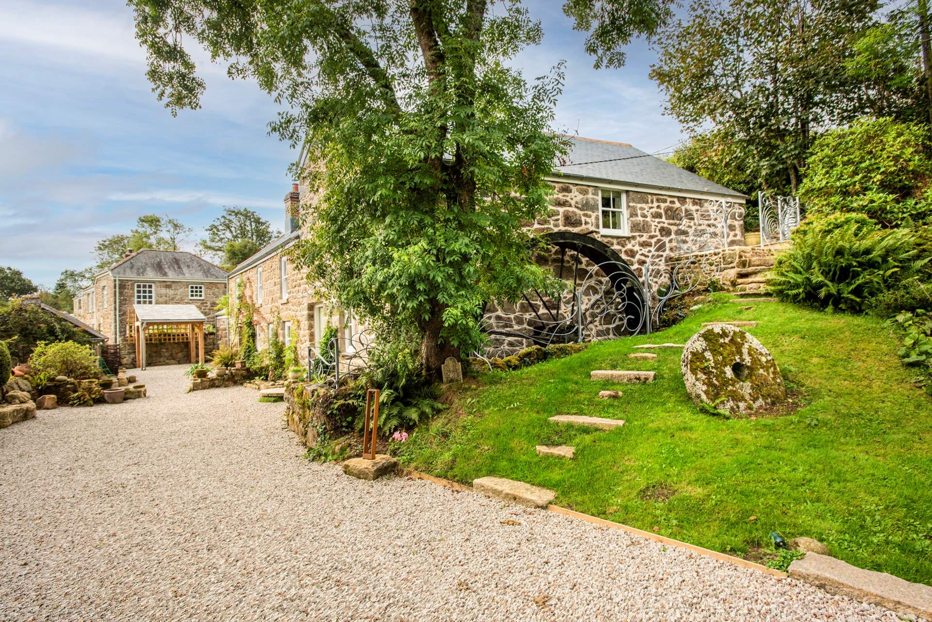 The glorious gardens, take care on the steps leading from the top terrace.