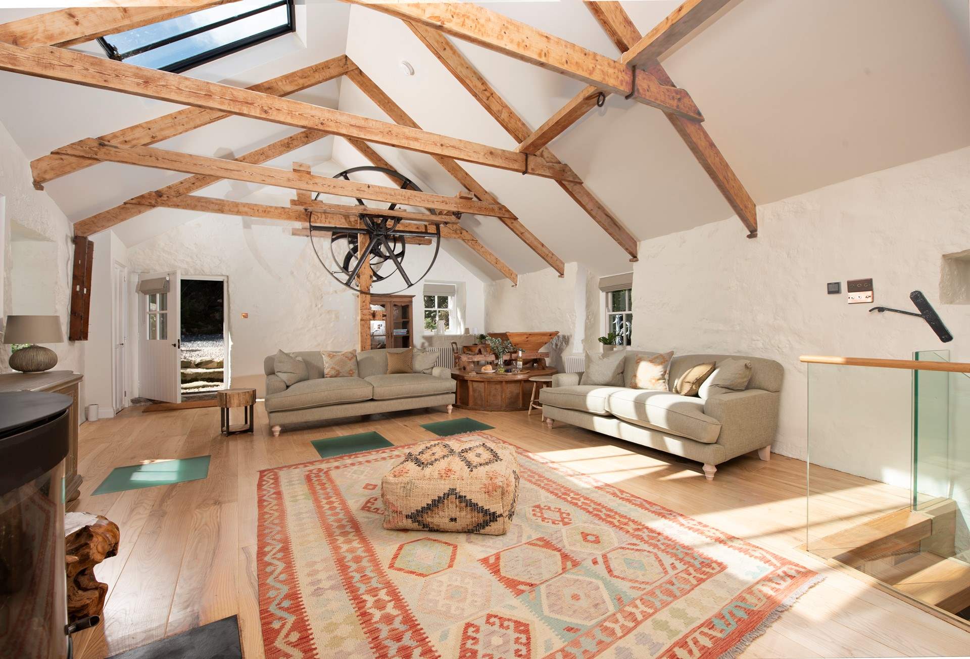 Flooded with natural light.