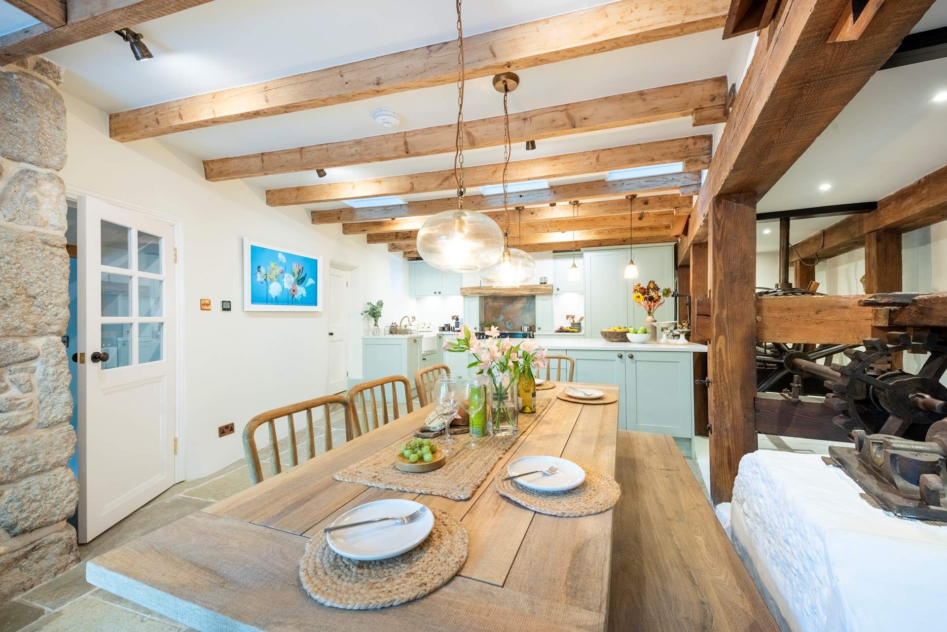 Enjoy leisurely meals surrounded by centuries of character.