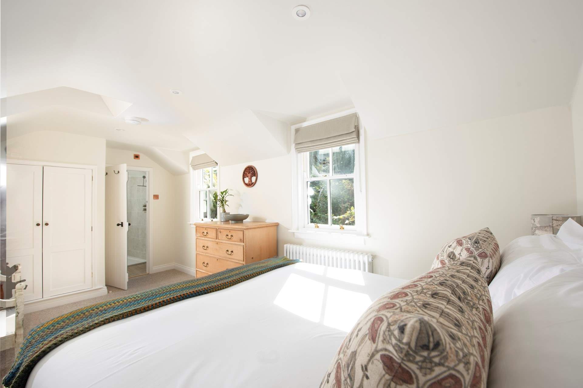 Bedroom 3 is another flexible 'zip and link' king-size with its own en suite shower-room. There is a step down into this room.