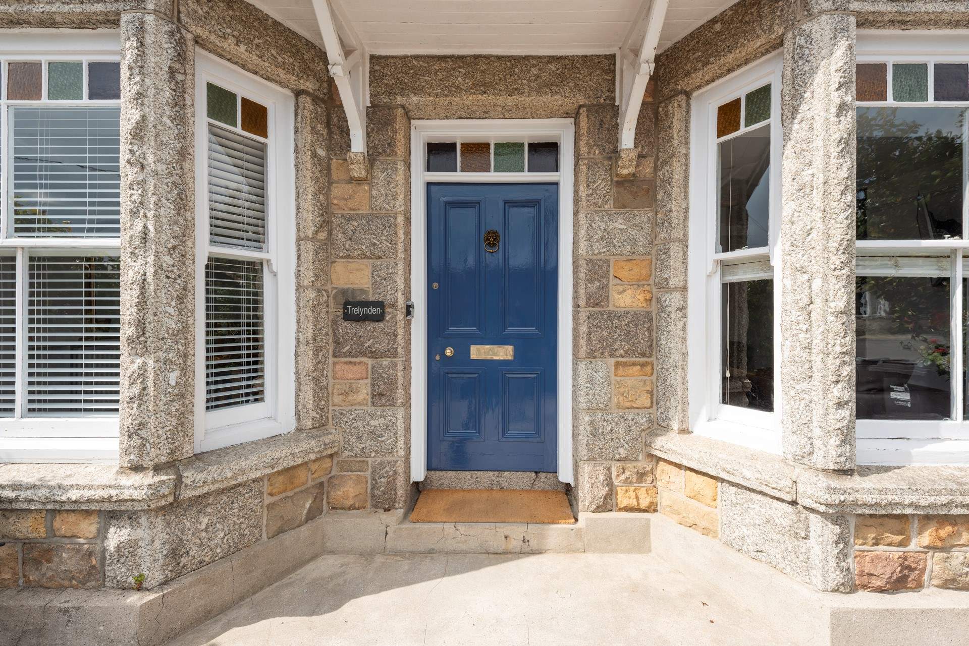 This impressive home is built from local granite.