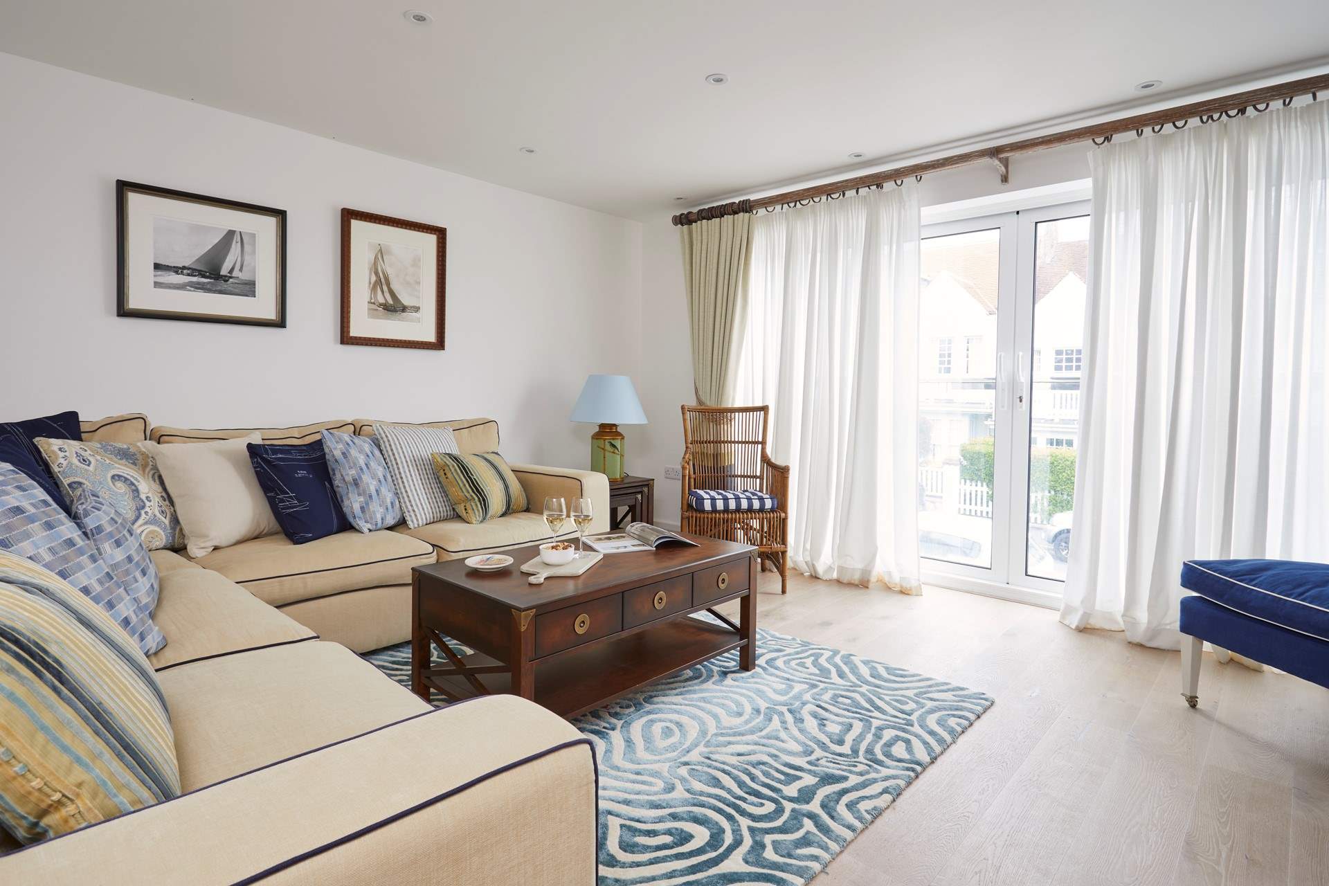 Open up the Juliet balcony and let in the fresh sea air.