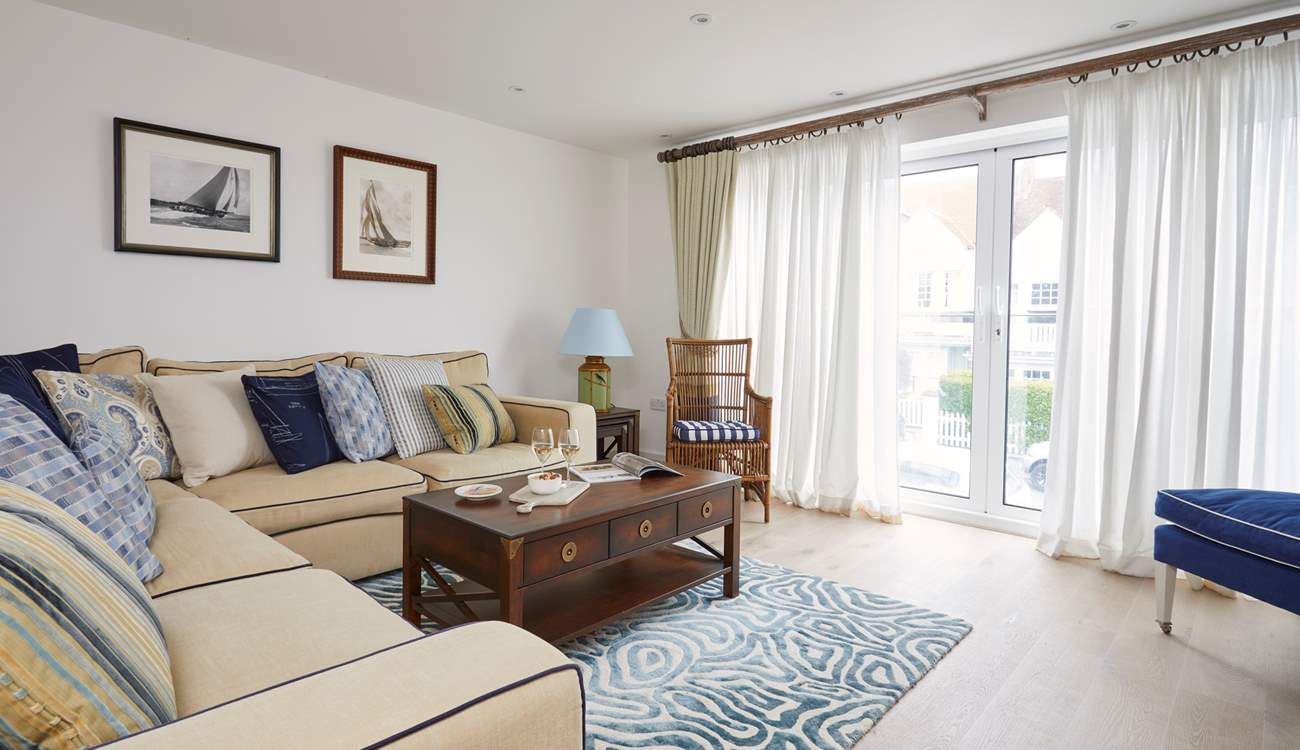 Open up the Juliet balcony and let in the fresh sea air.