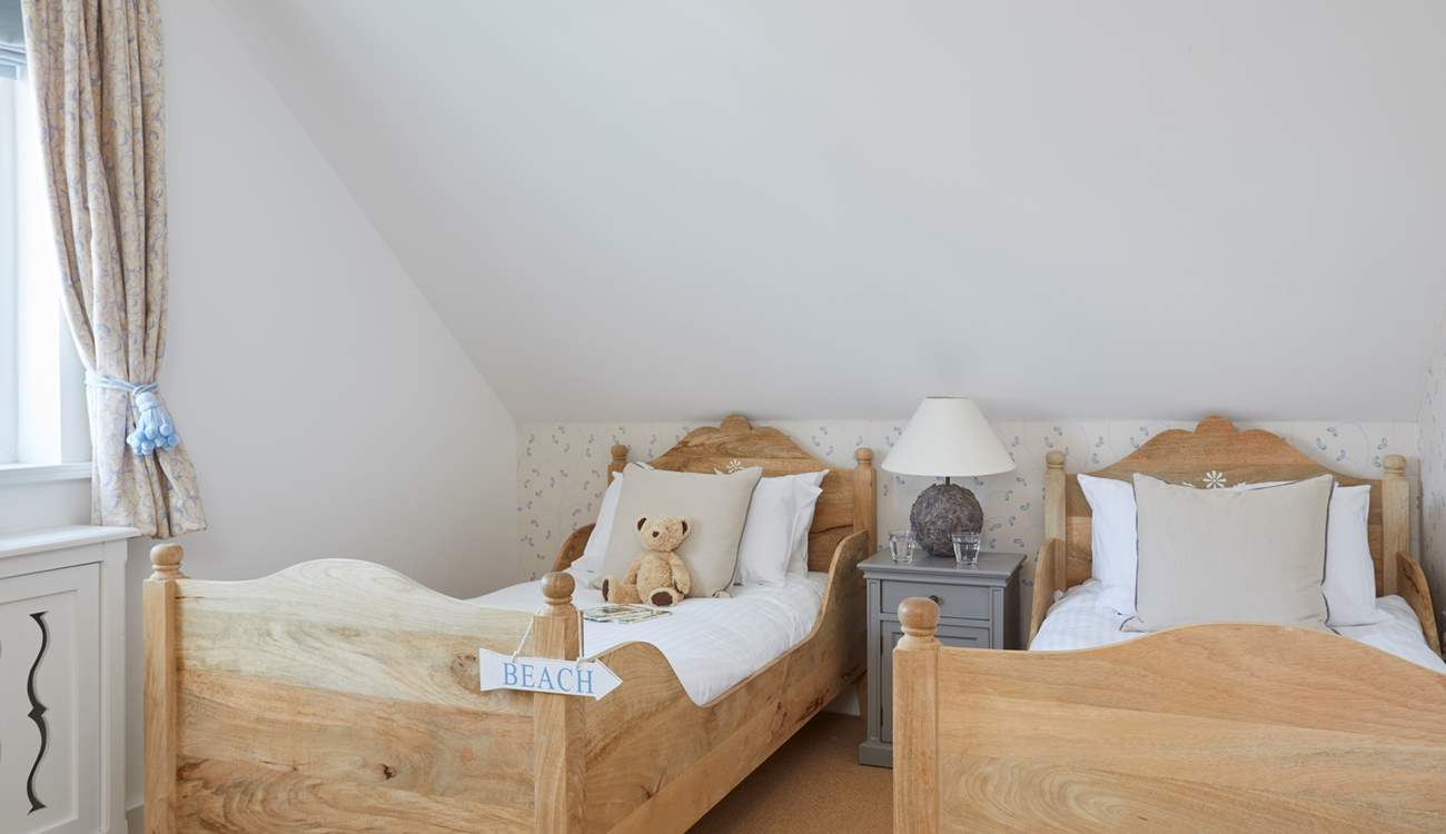 This bedroom is located on the second floor.