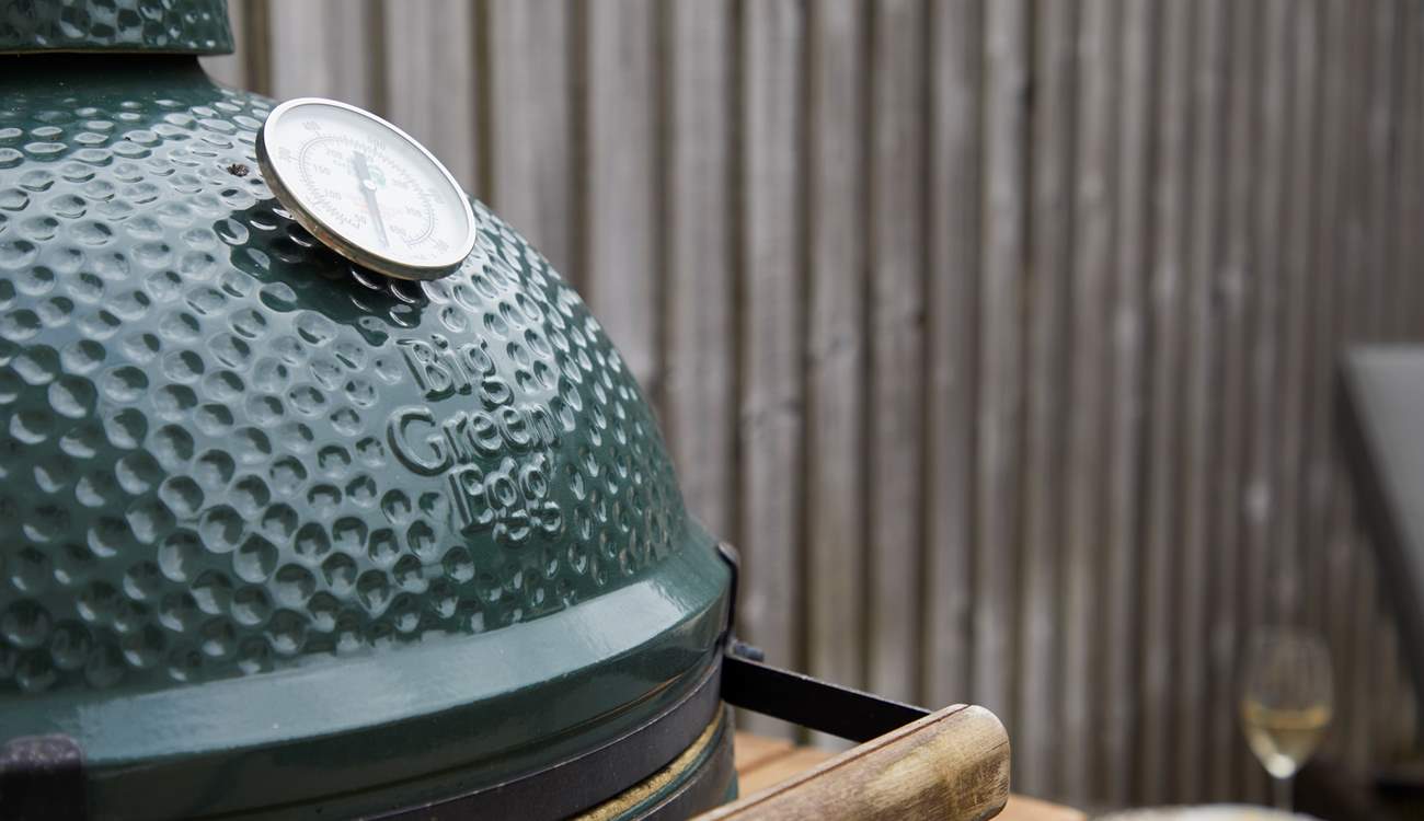 If you like outdoor cooking, you will love the Big Green Egg barbecue.