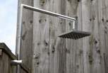 There is even an outside shower in case you need to cool down or wash off those sandy toes.