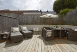 The outside space is a sun-trap, perfect for those who love the warmth of the sunshine.