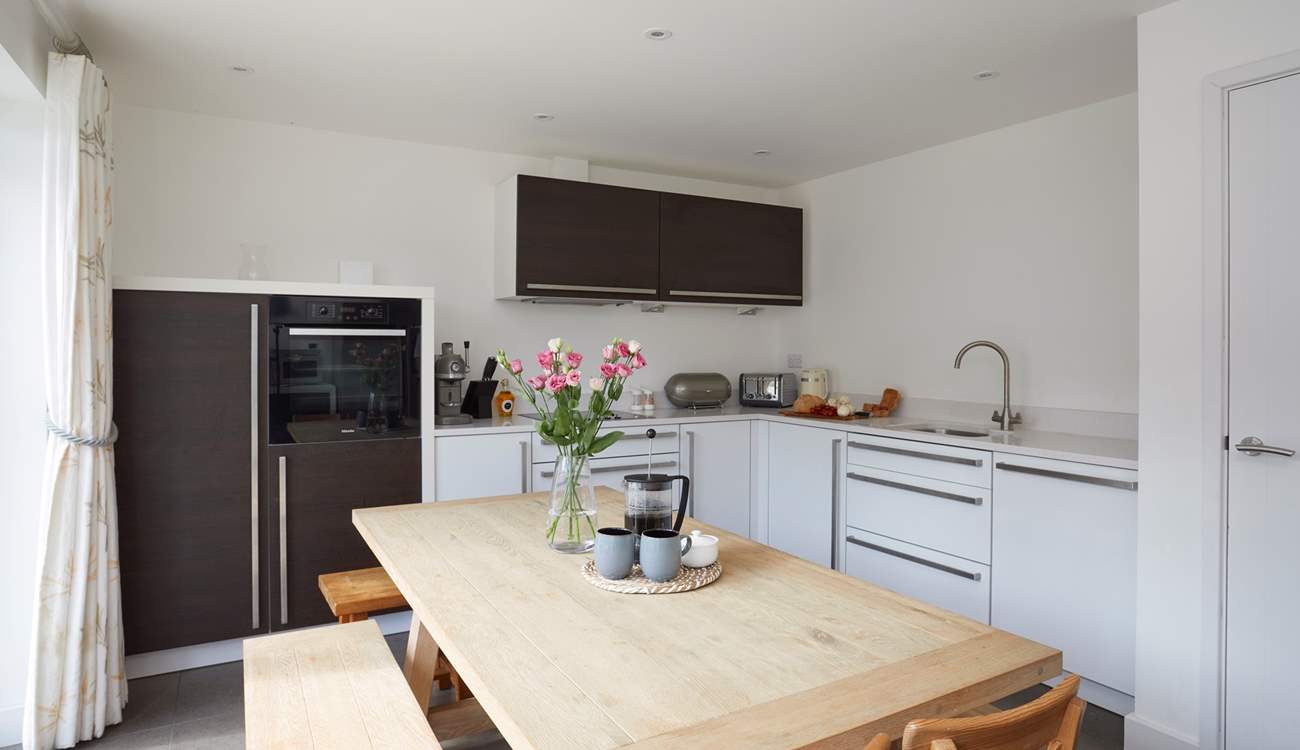 The kitchen is well-equipped with everything you should need to cook up a family feast.