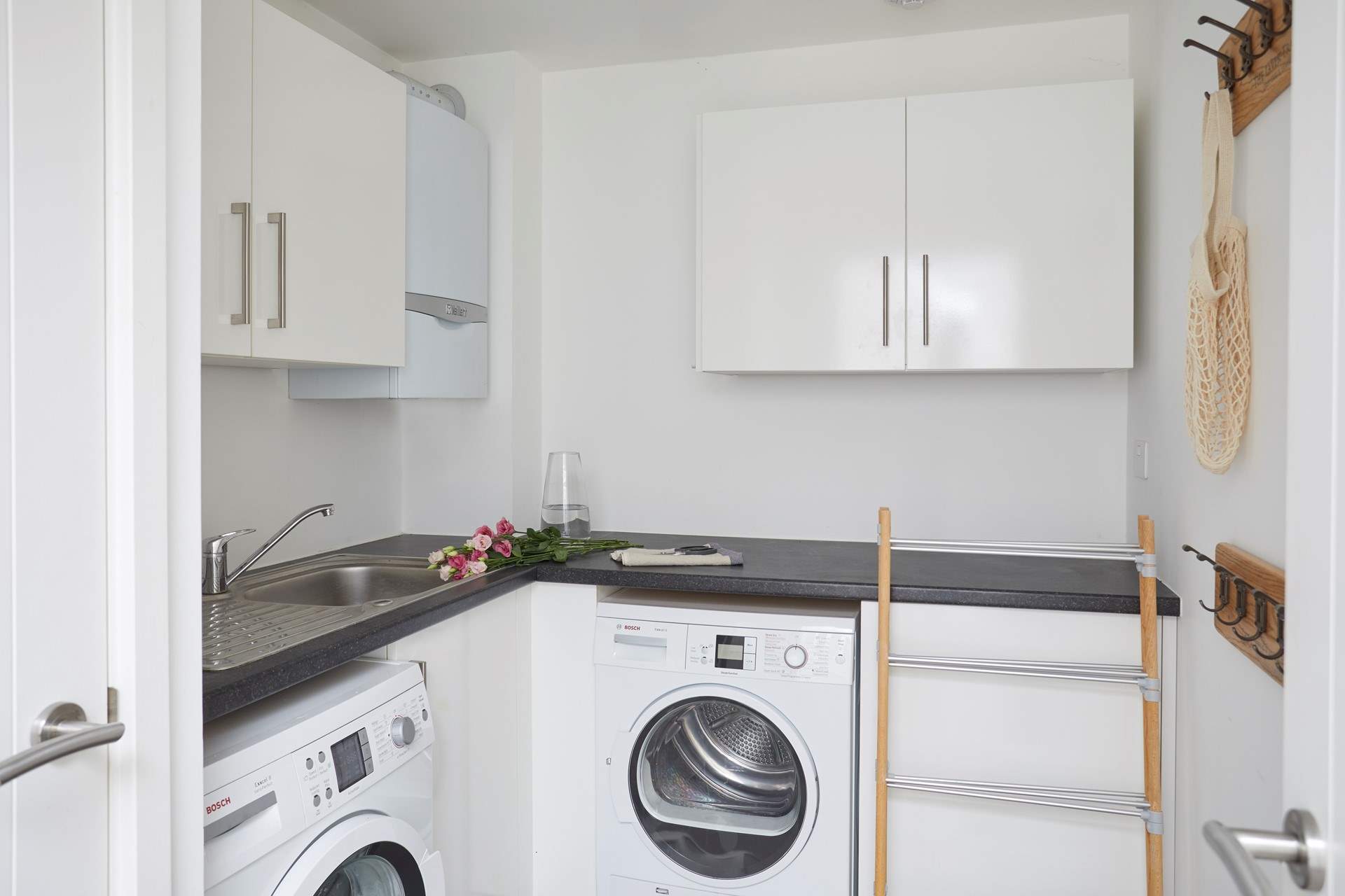 There is a handy utility-room for all your washing needs, or somewhere to store your beach gear.