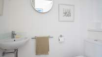 The ground floor cloakroom.