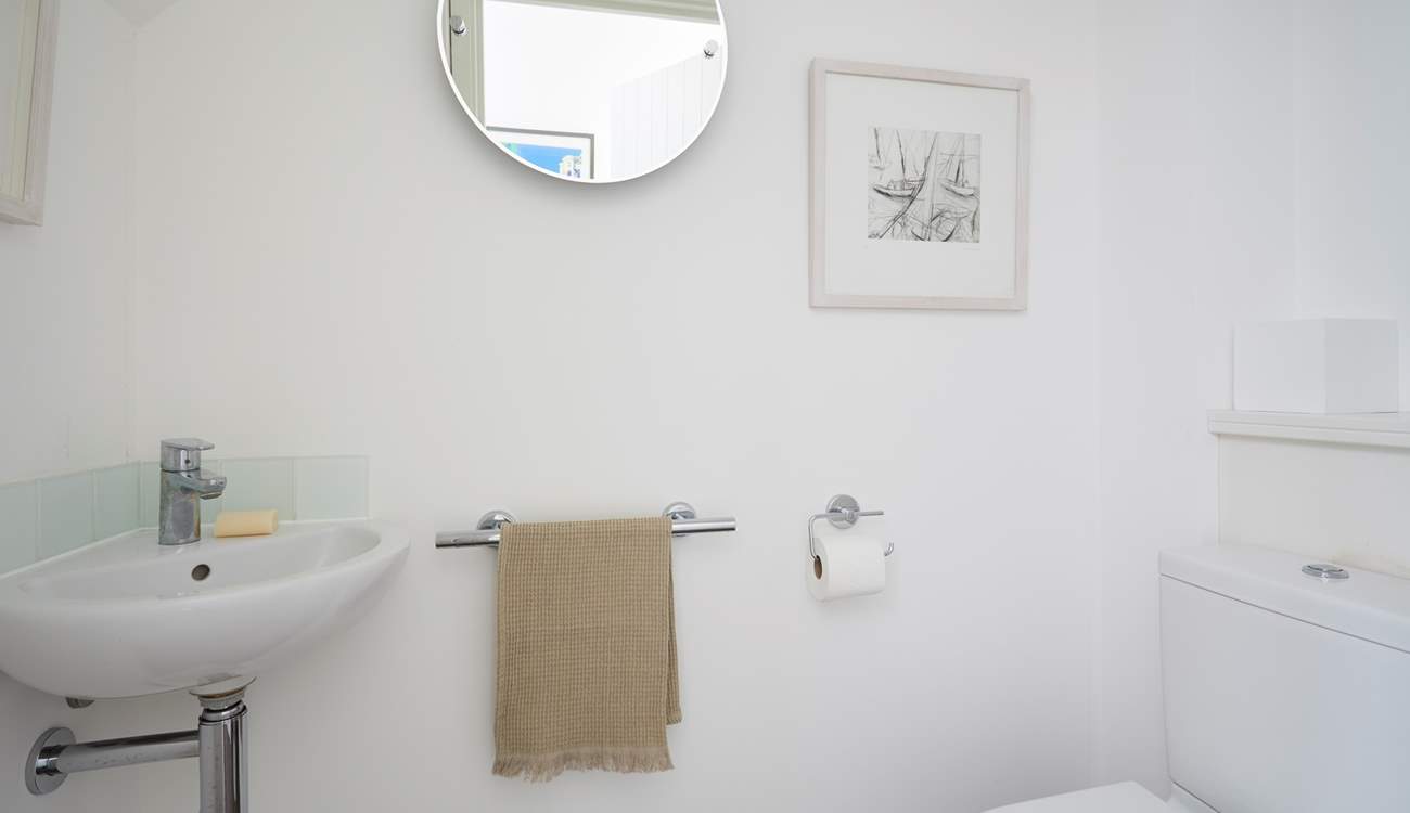 The ground floor cloakroom.
