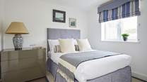 The ground floor double bedroom.