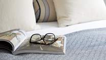 With beautiful fabrics and neutral tones.