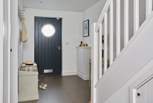 The entrance hall welcomes you into this modern home-from-home.