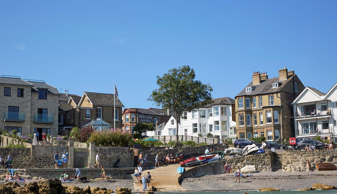 Seaview Bay is a popular spot for swimming.