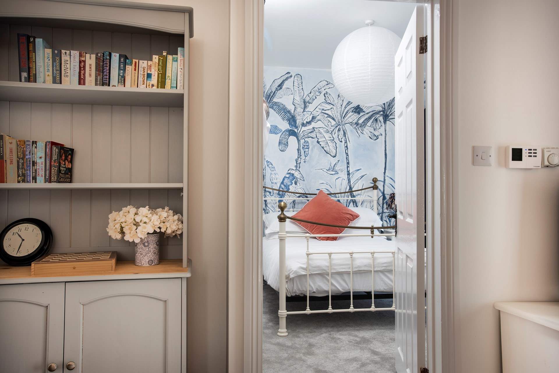 Looking towards the bedroom from the sitting-room.