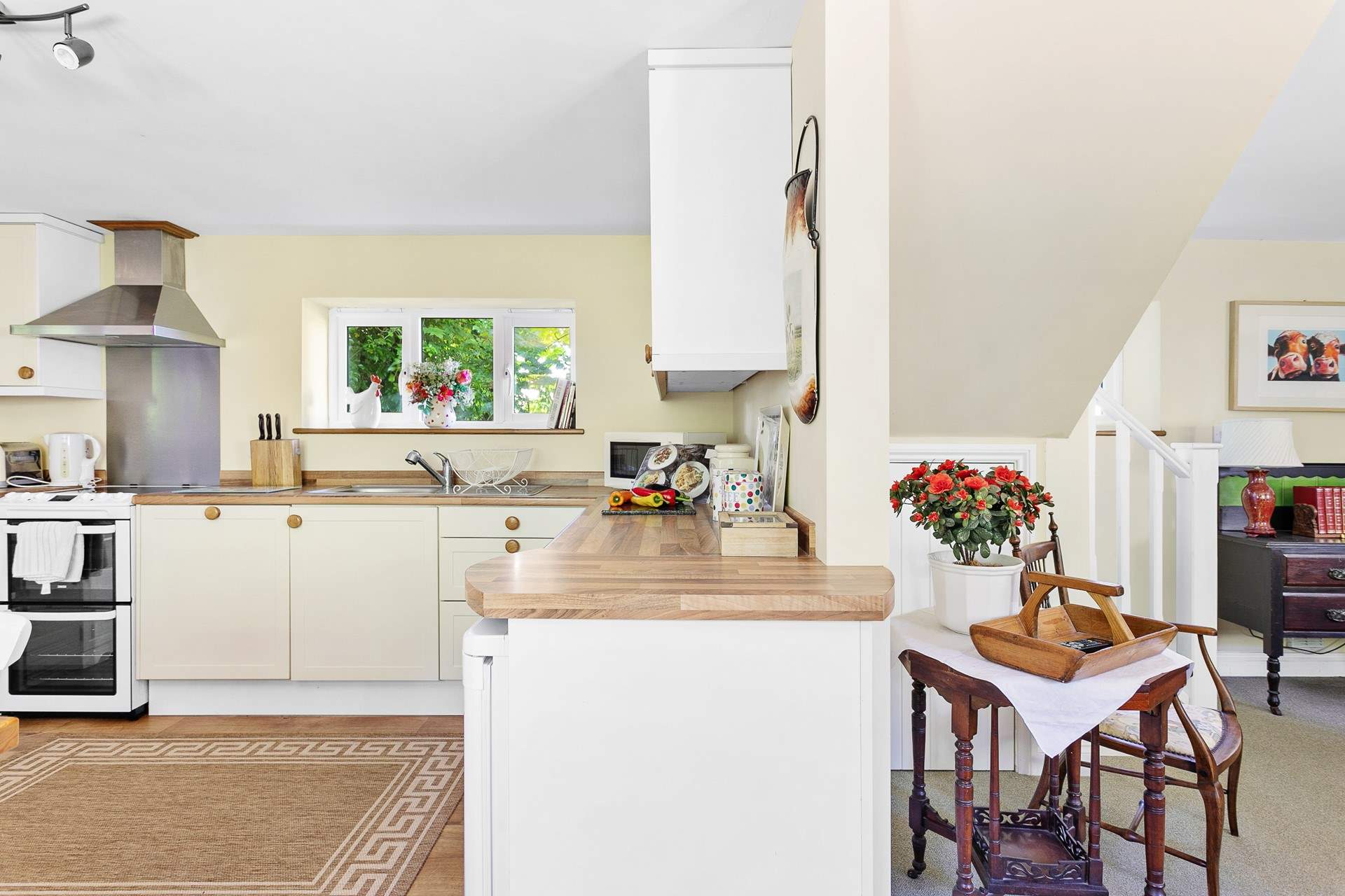 The open plan flow links all of the ground floor together.