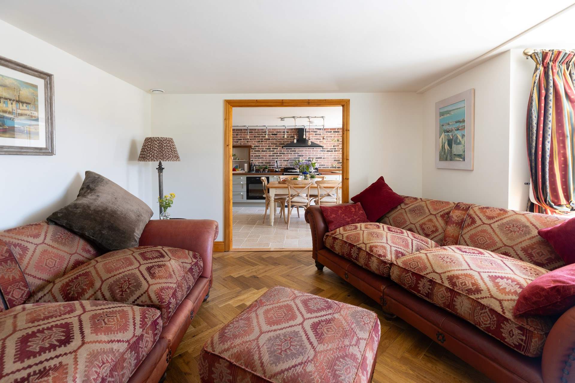 Sink into the comfortable sofas.