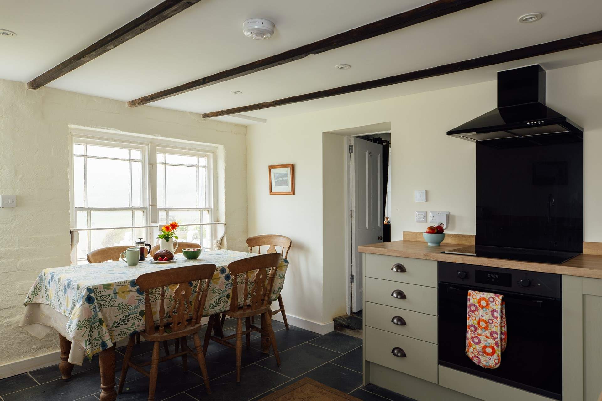 Take in the sea views from the well-equipped kitchen. 