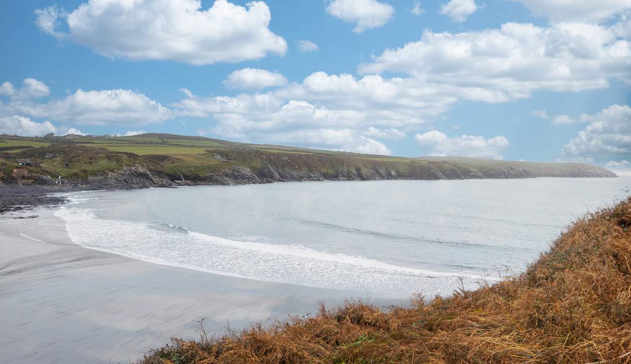 Take a dip before breakfast at Abereiddy Beach .A two minute stroll away. 