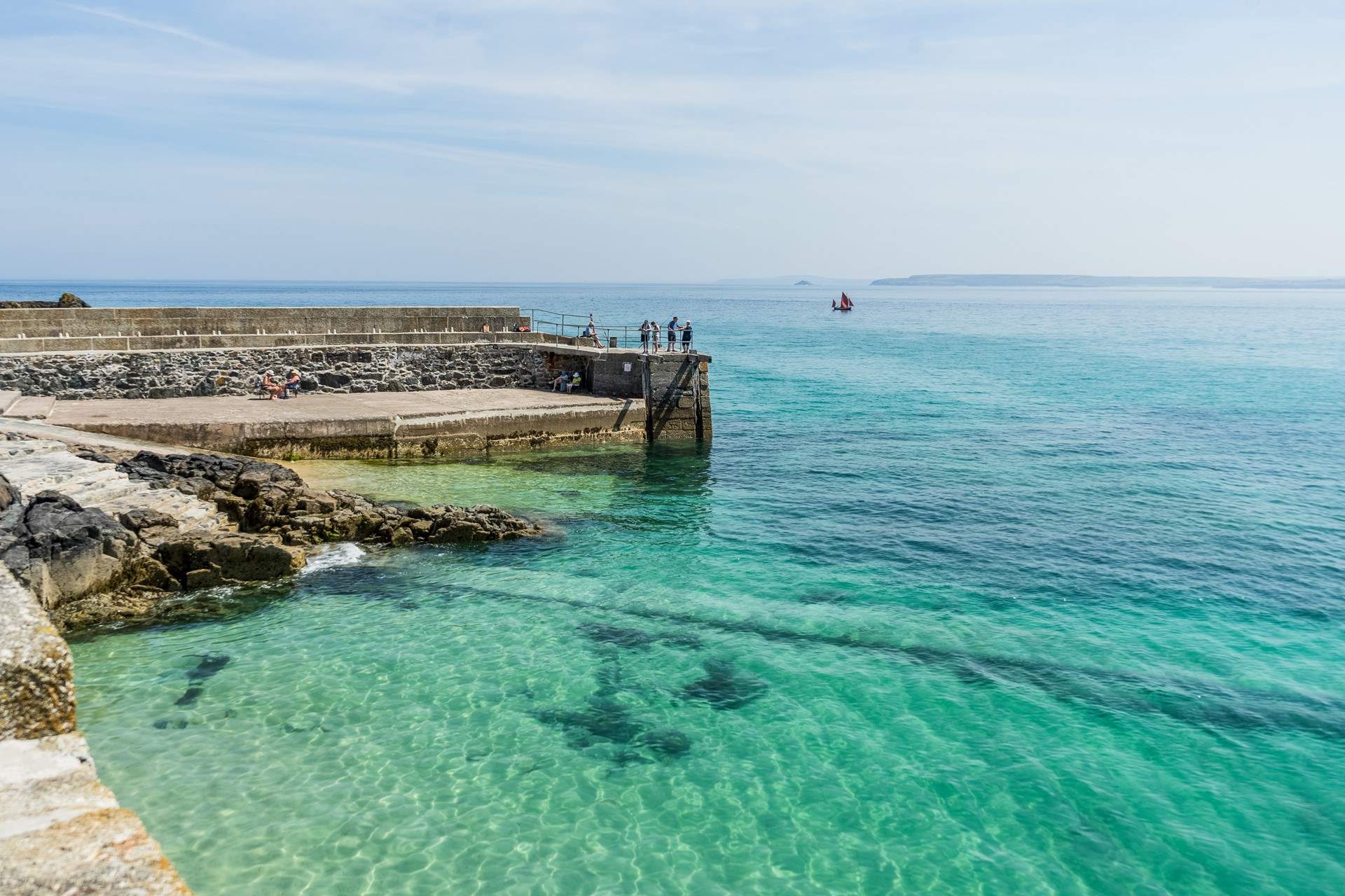 Soak up the sunshine in the turquoise waters in St Ives.