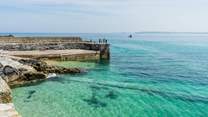 Soak up the sunshine in the turquoise waters in St Ives.