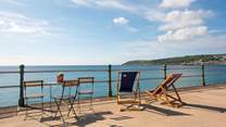 Take a stroll along the promenade in Penzance.