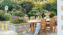 An enviable setting. The garden is completely enclosed.