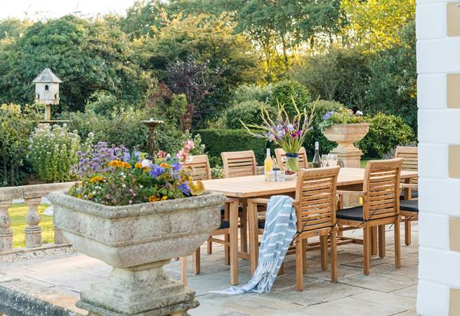 An enviable setting. The garden is completely enclosed.