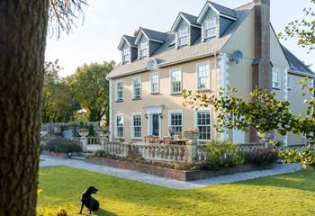 Well behaved dogs are most welcome to join the family but must be kept on a lead outside of the garden.