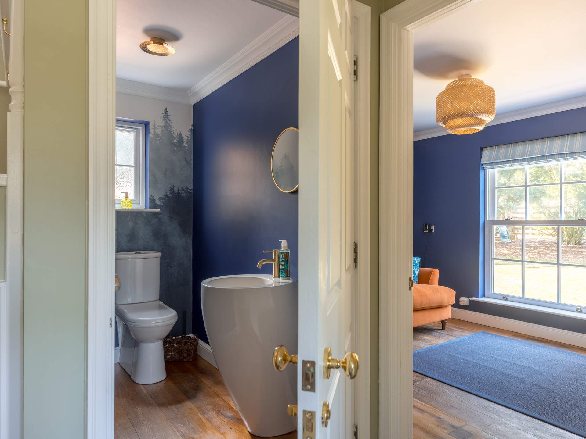 A handy downstairs cloakroom.