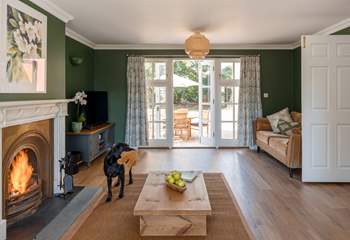 Gather together round the fire with your four legged friend after a day of countryside and coastal adventures.