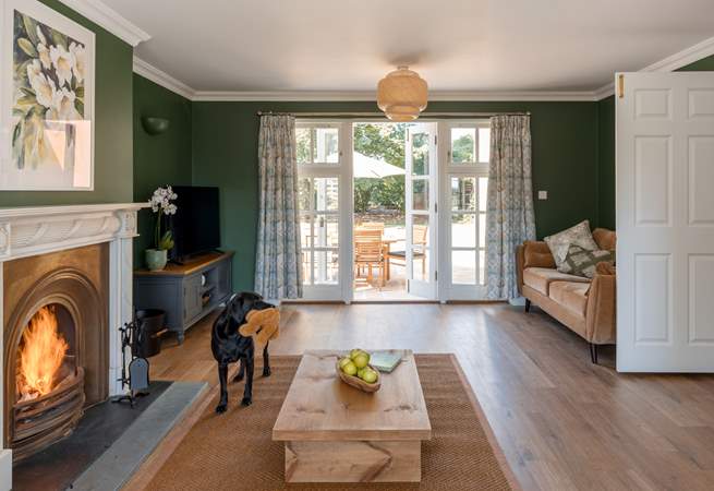 Gather together round the fire with your four legged friend after a day of countryside and coastal adventures.