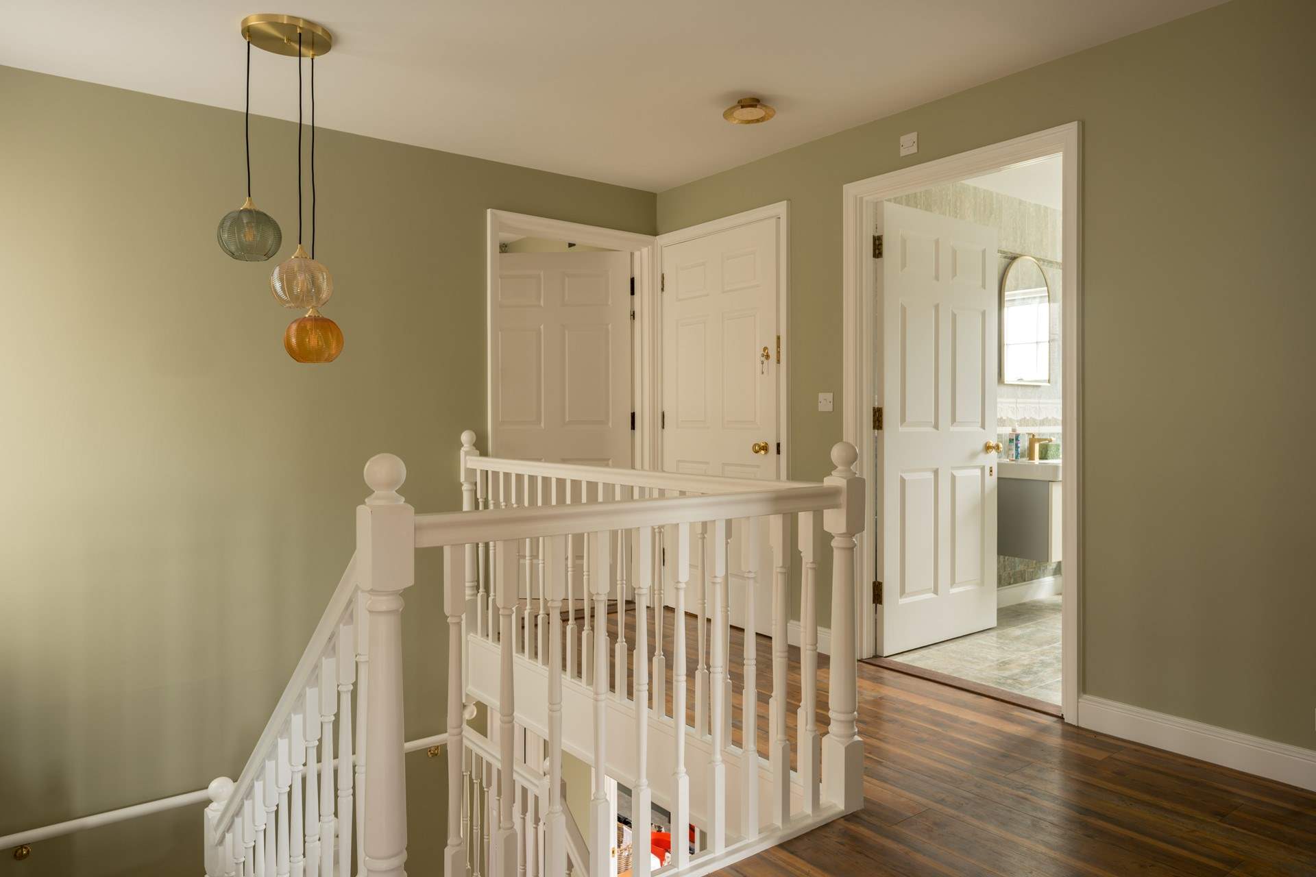 A carefully  curated colour palette enhances the features of this impressive property.