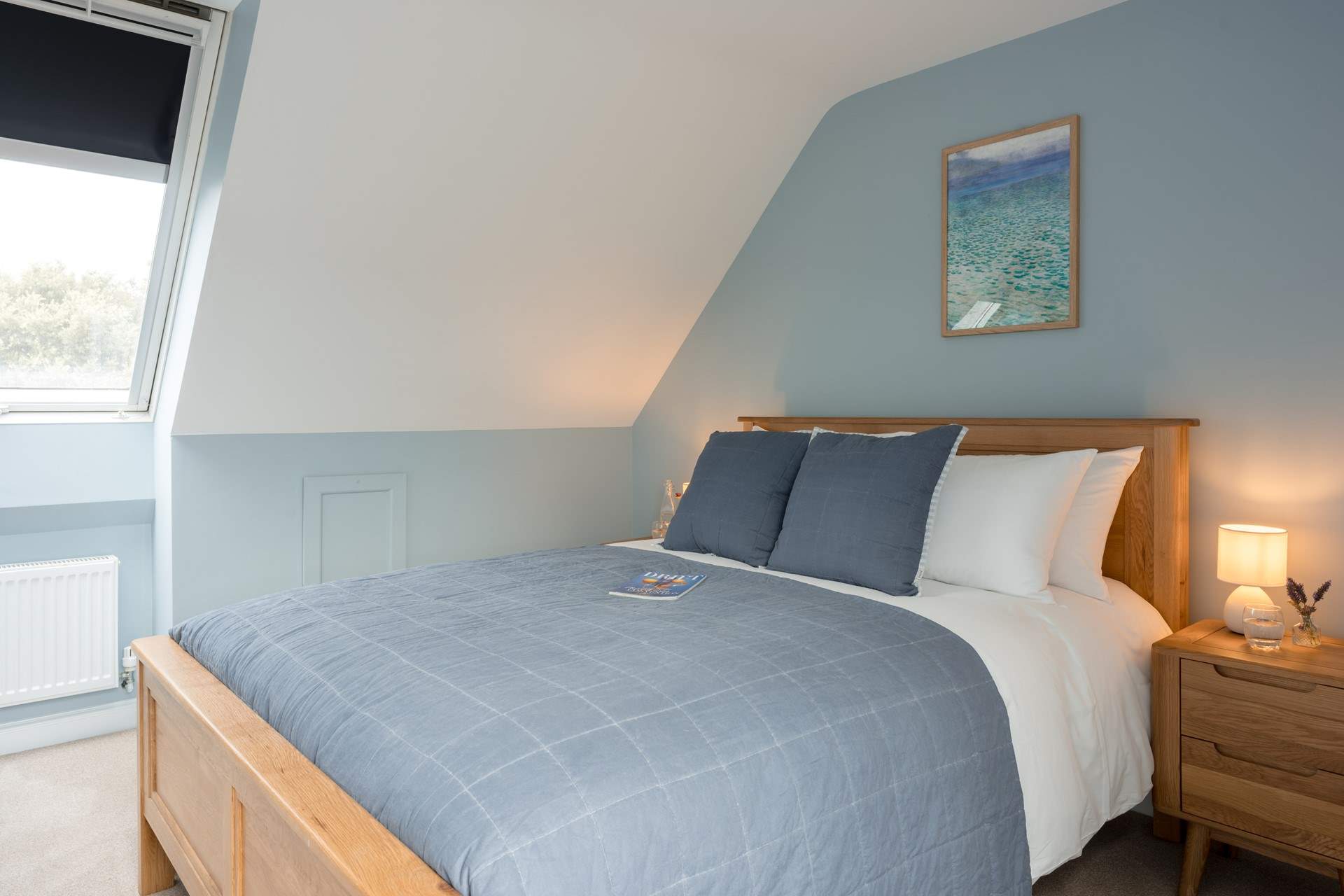 Huge Velux windows let the light flood in.