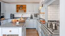 The heart of the home, a beautifully designed kitchen and dining area.