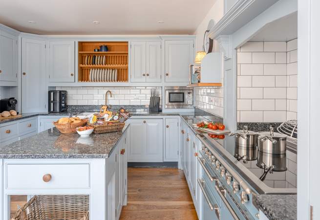 The heart of the home, a beautifully designed kitchen and dining area.