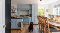 Leisurely breakfasts or celebratory dinners, this spacious area brings everyone together.