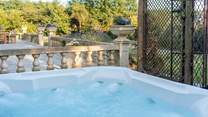 A private hot tub in this idyllic part of the Cornish countryside.