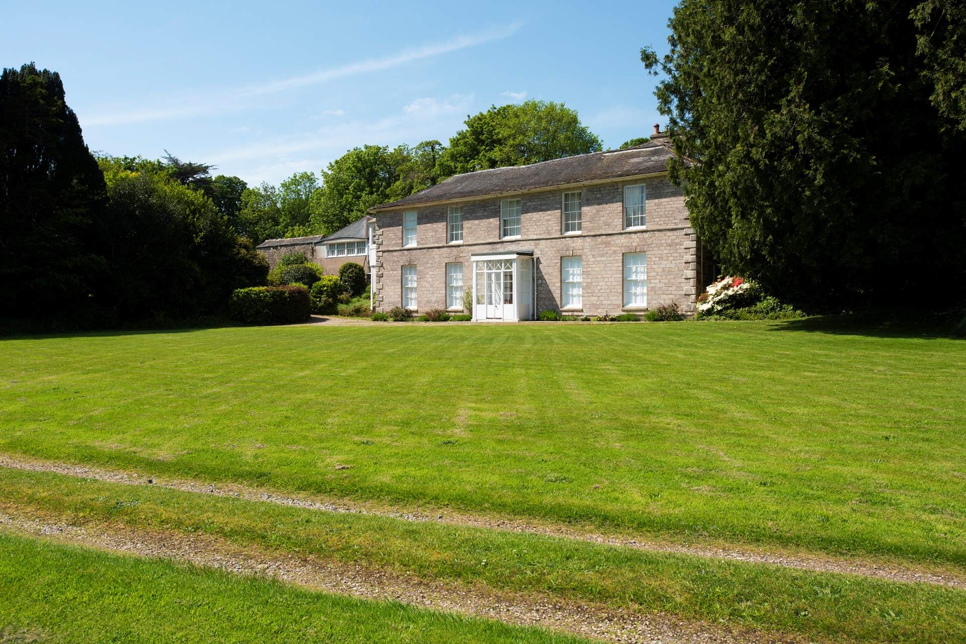 Nancealverne House welcomes you, Apple Loft Cottage is to the left behind the main house.