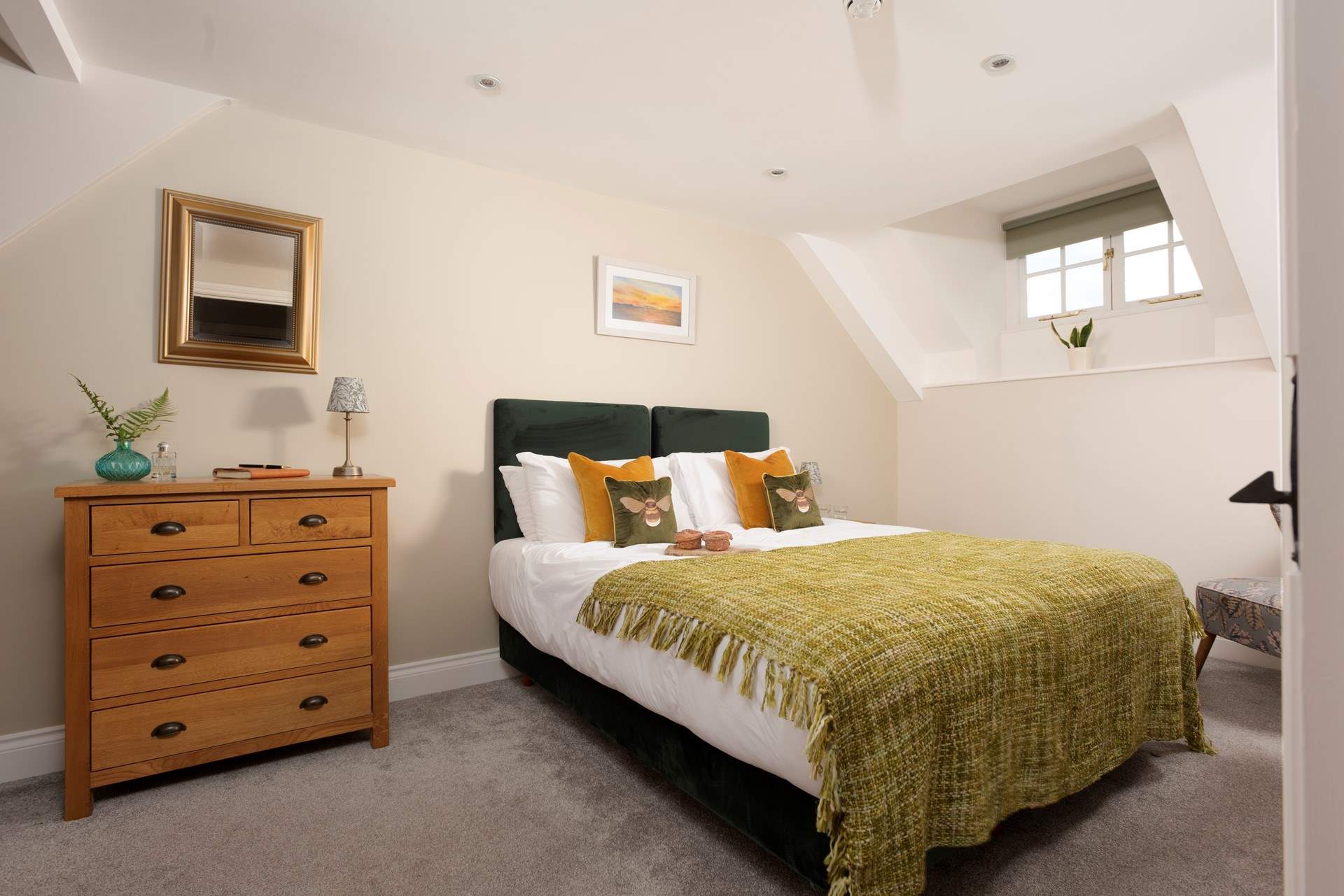 Sleep well in this peaceful setting.