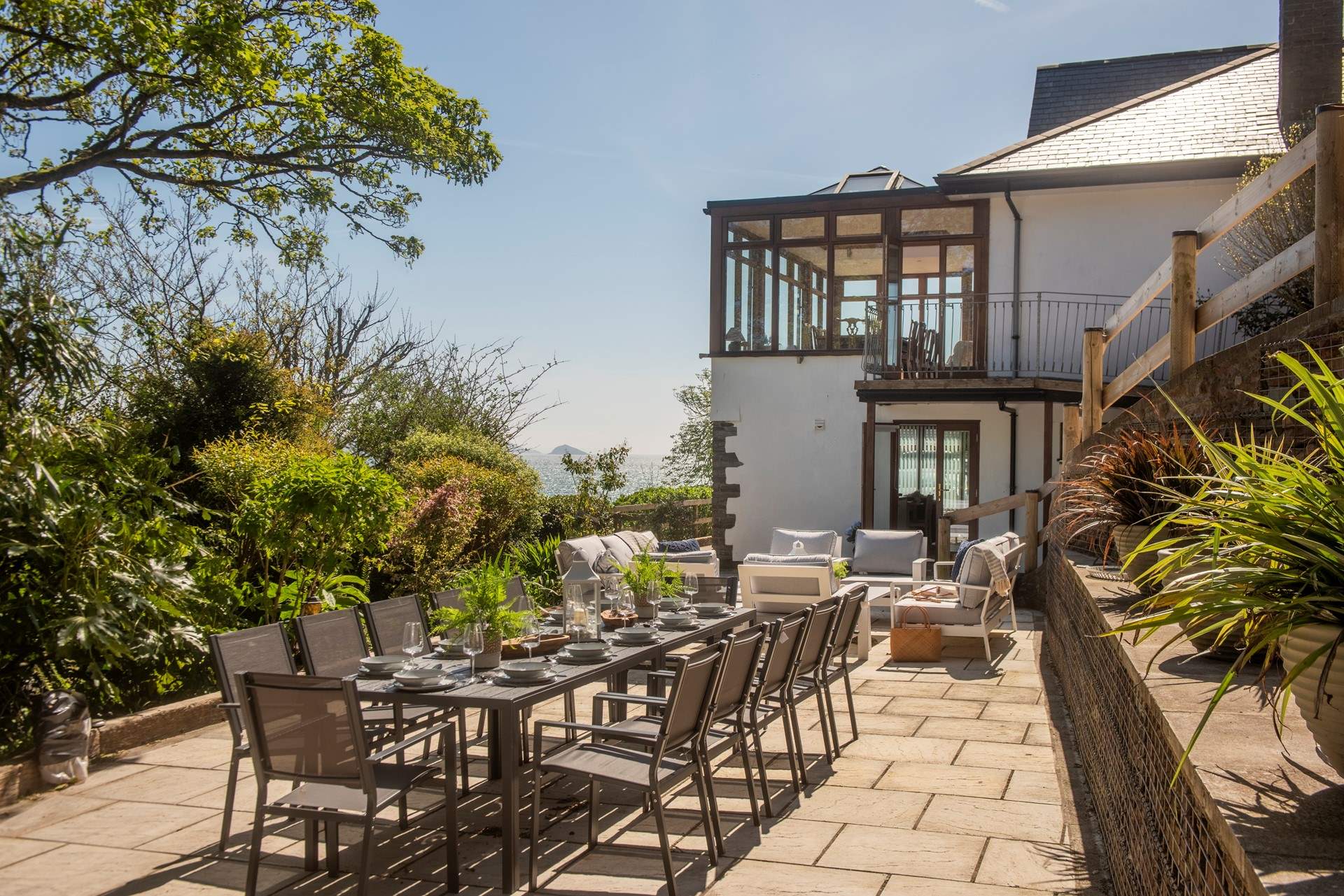 Al fresco dining is a must.