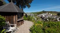 Nestled in the hillside the beautiful garden is set on various levels. 