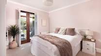 A gorgeous king-size awaits in bedroom 4, named Shells by the owners.  