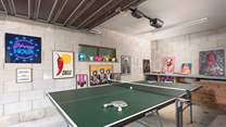 Challenge each other to a game of table-tennis.