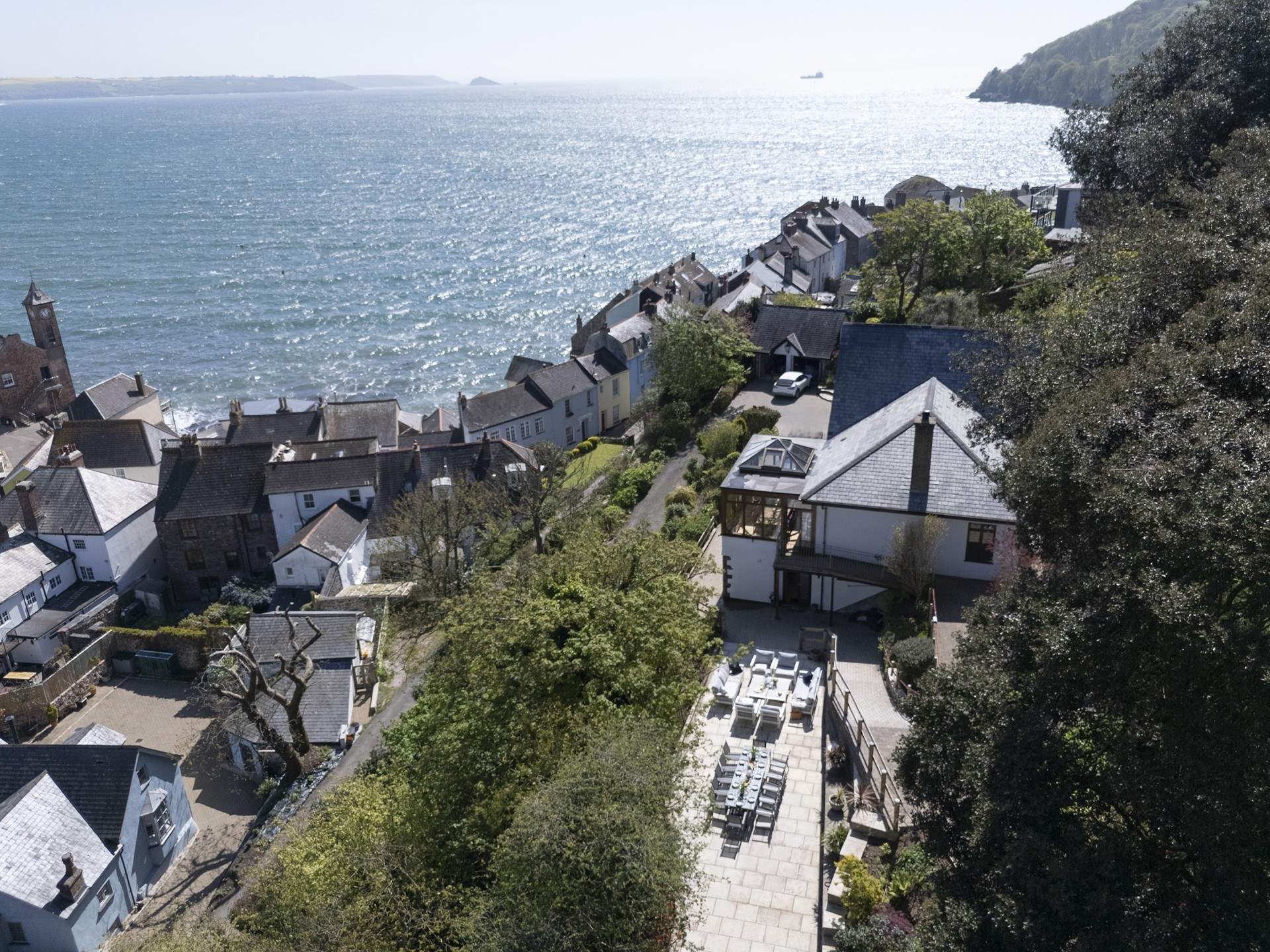 Nestled in the hillside in the heart of the village.