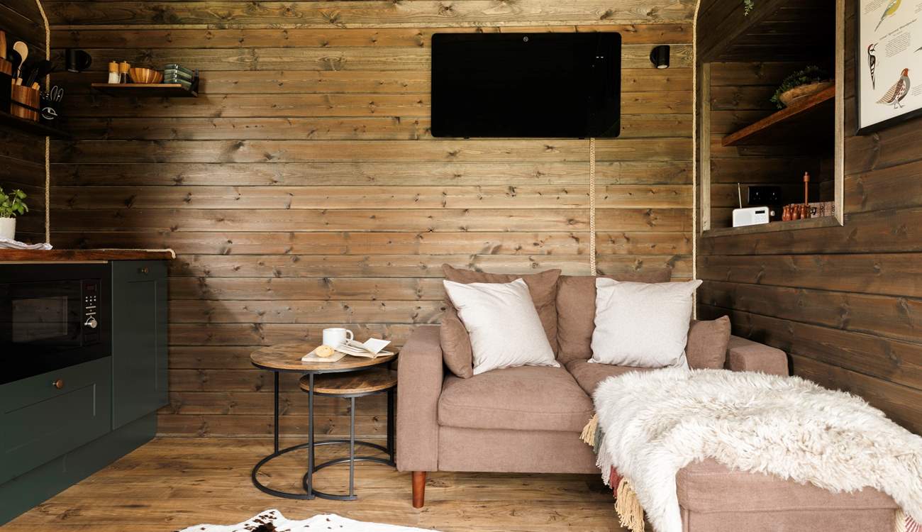 Sink into comfort and make yourself at home.