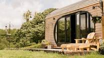 This bespoke cabin has been crafted to perfection and offers total seclusion. 