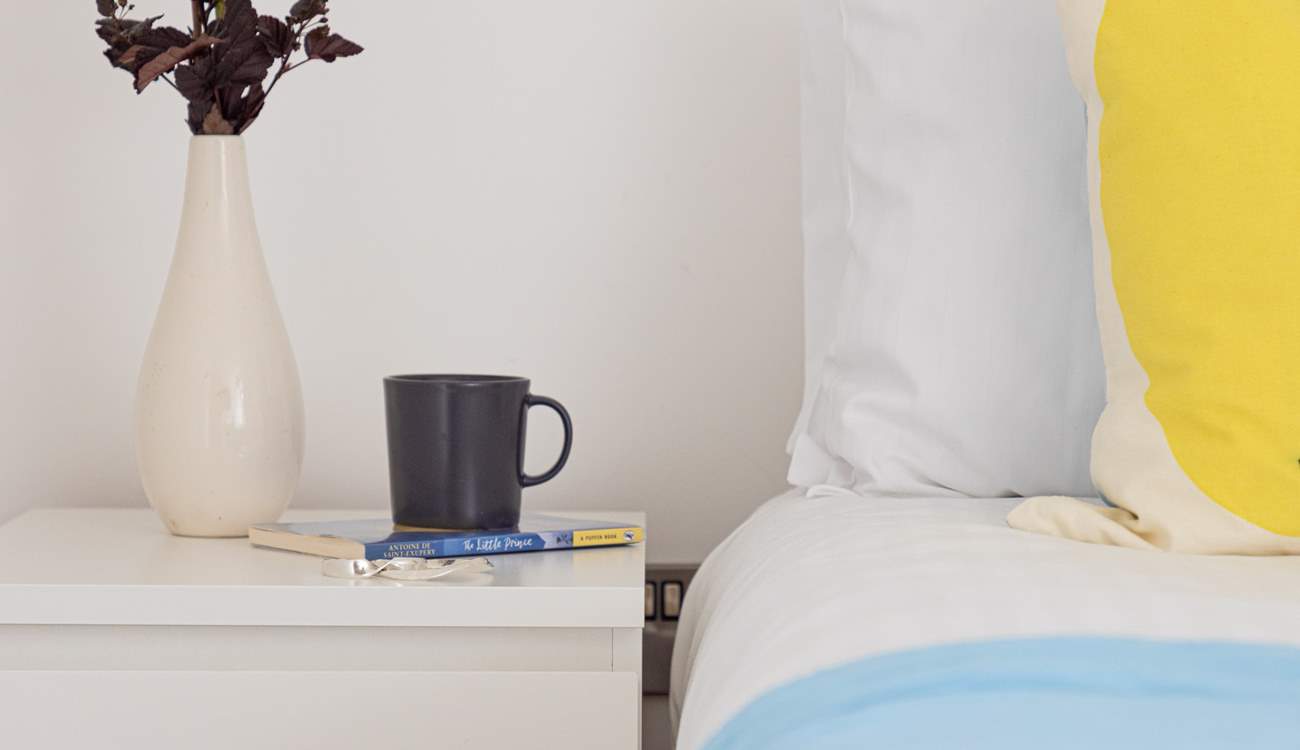 Relax with a morning cuppa in bed.