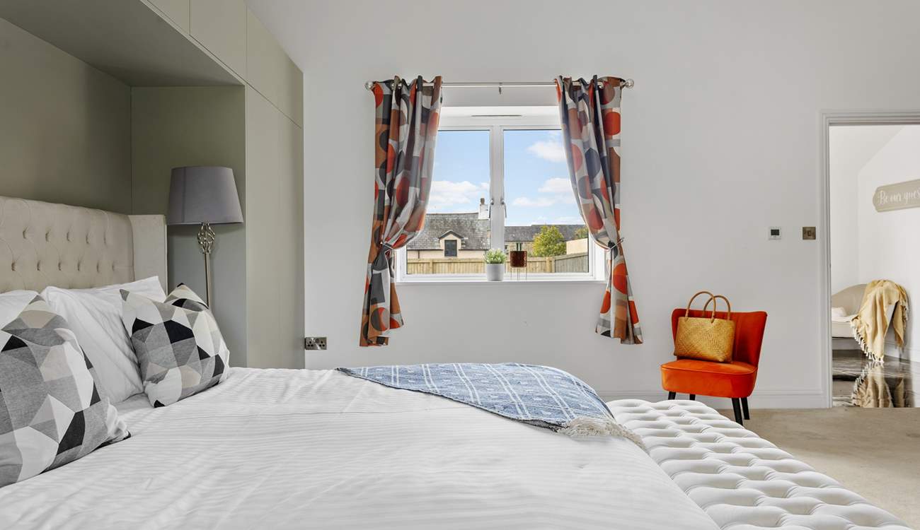 Another spacious room with a super-king size bed.
